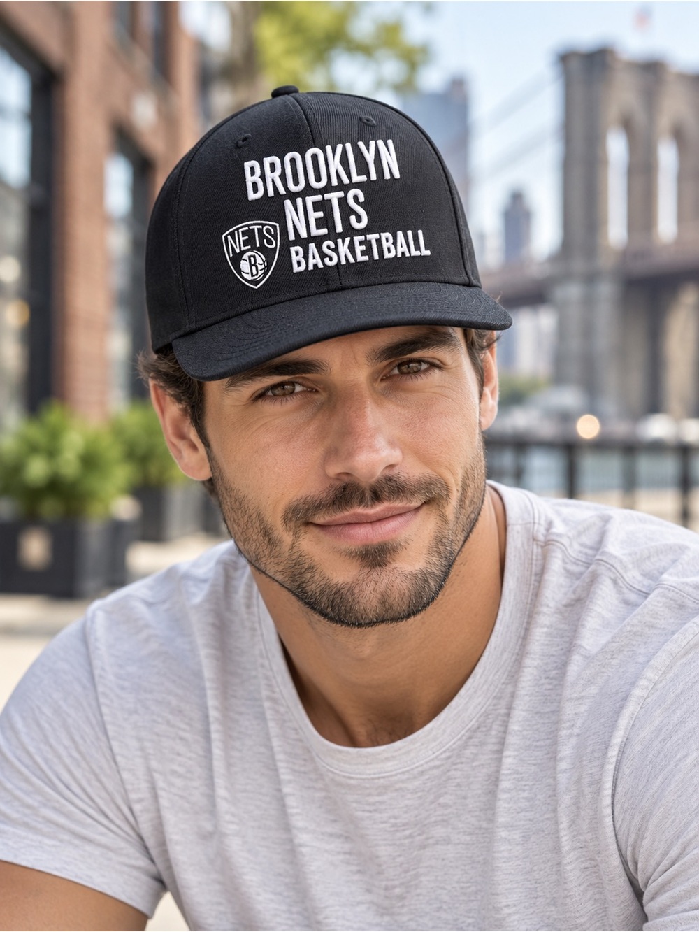 Mitchell & Ness Brooklyn Nets black snapback hat NBA adjustable